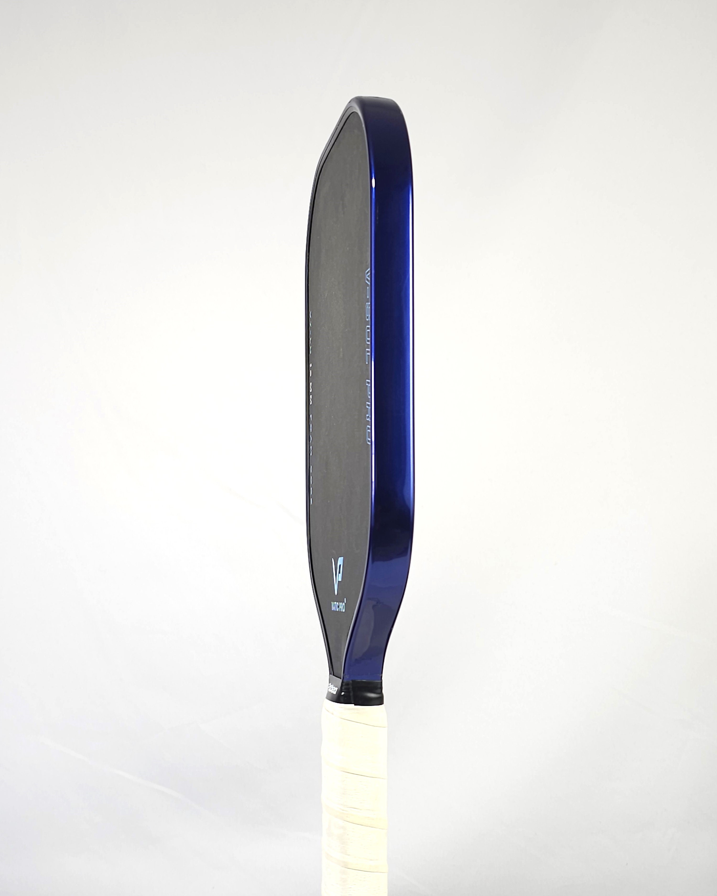 Vatic Pro V-Sol Pro pickleball paddle with Deep Blue Metallic edge tape