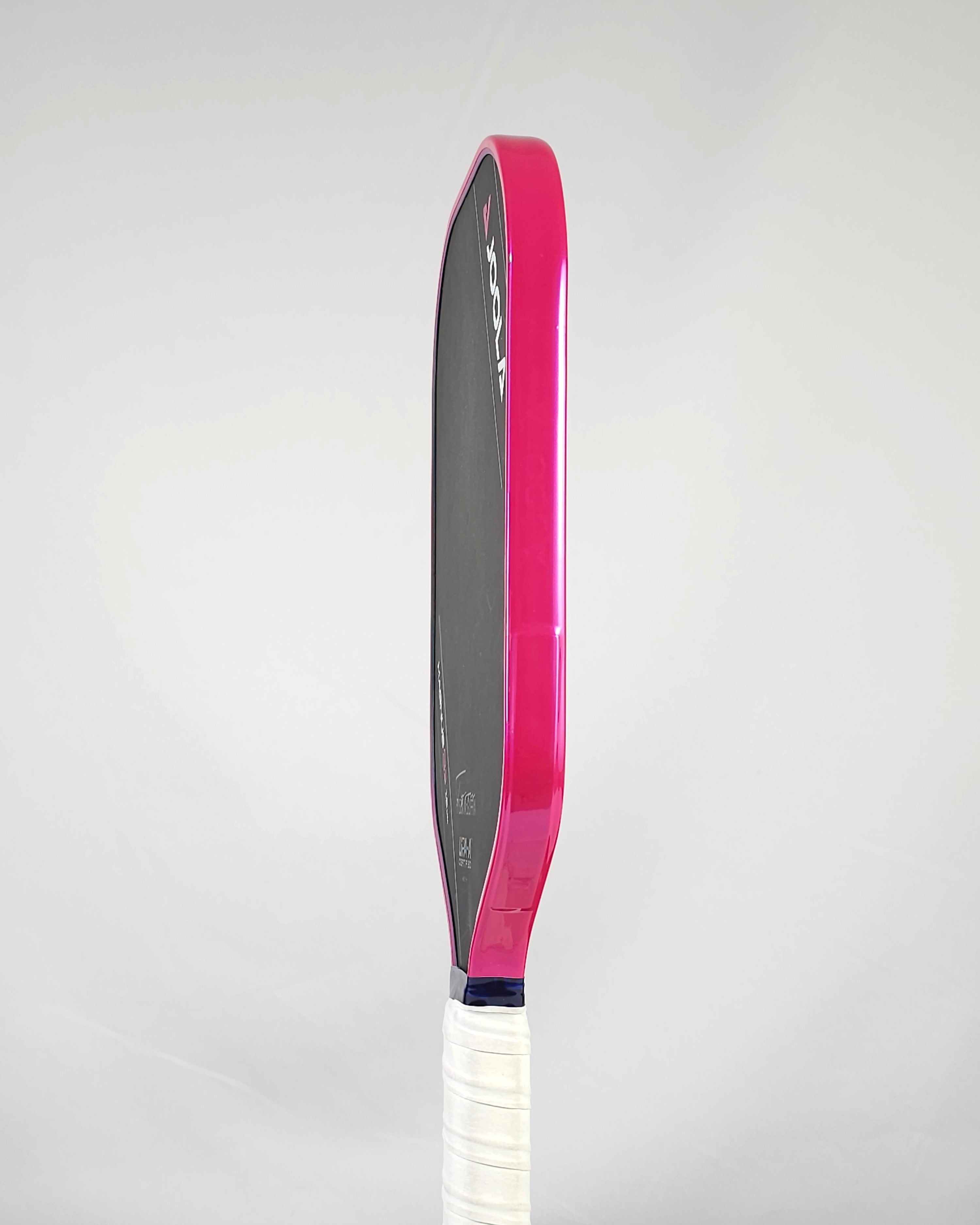 Joola pickleball paddle with hot pink/magenta edge tape