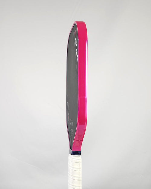 Joola pickleball paddle with hot pink/magenta edge tape
