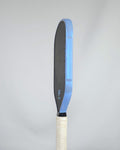 Vatic Pro V-Sol Pro pickleball paddle with grey/blue edge tape