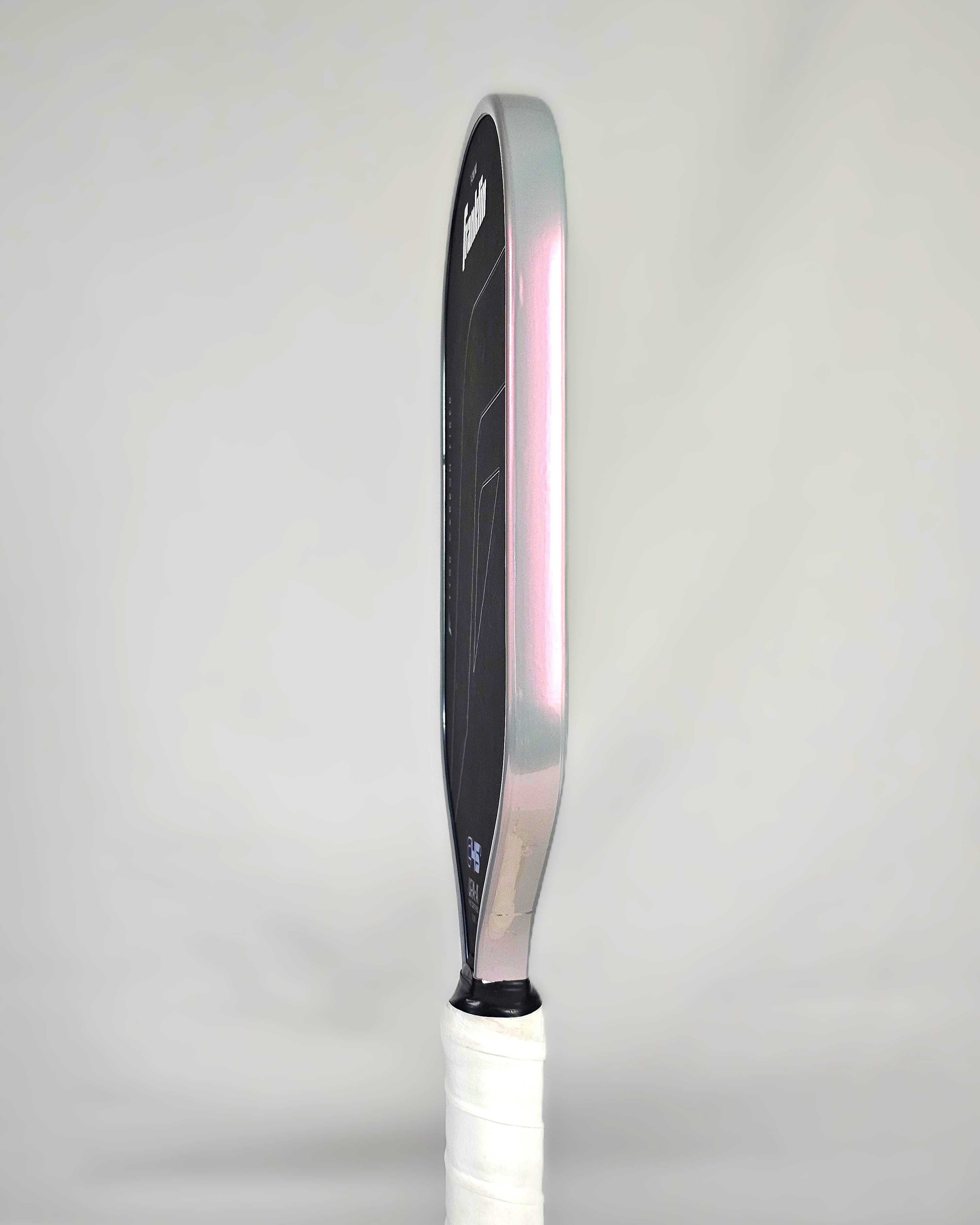 Franklin C45 pickleball paddle with grey/pink edge tape