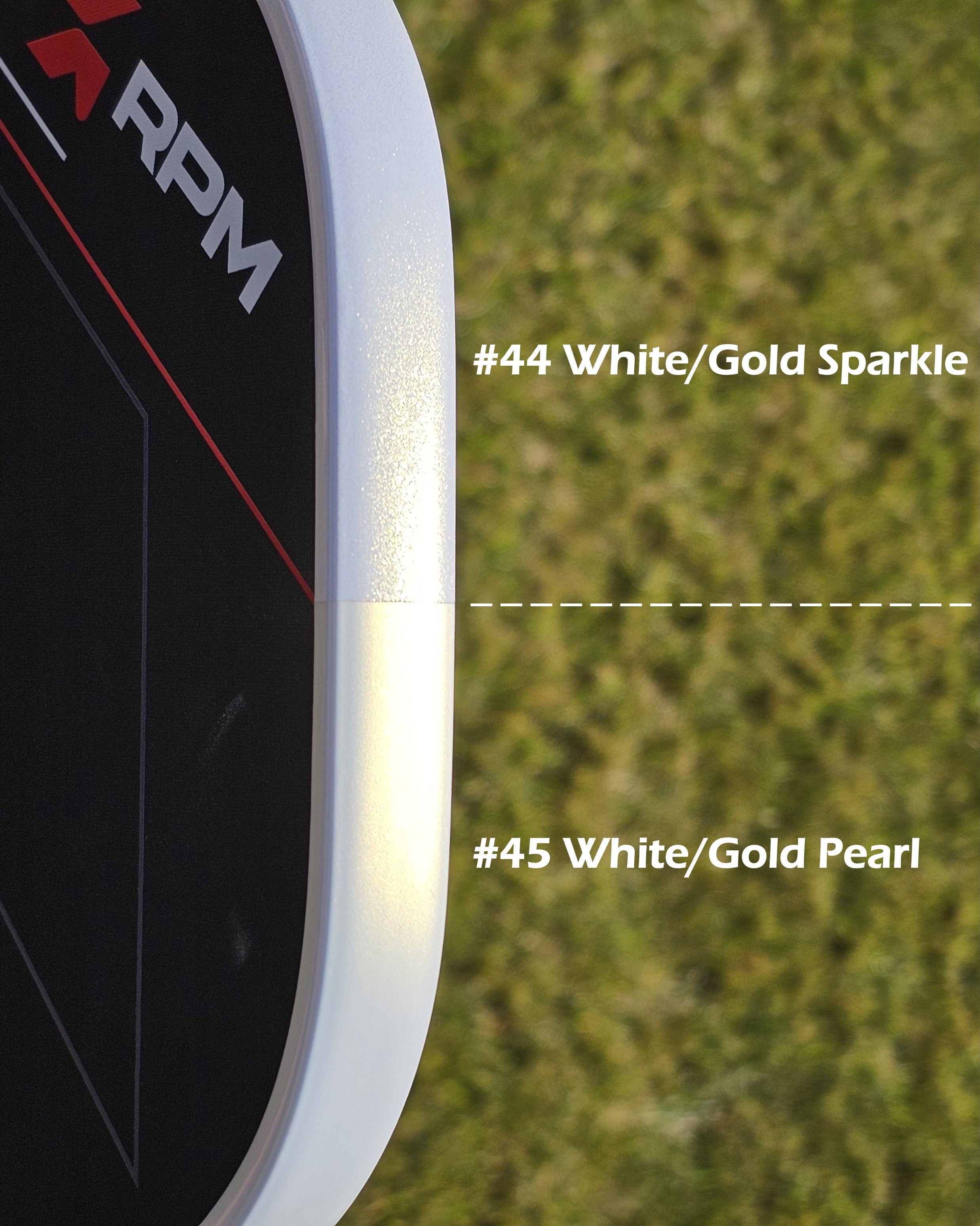 #45 White/Gold Pearl