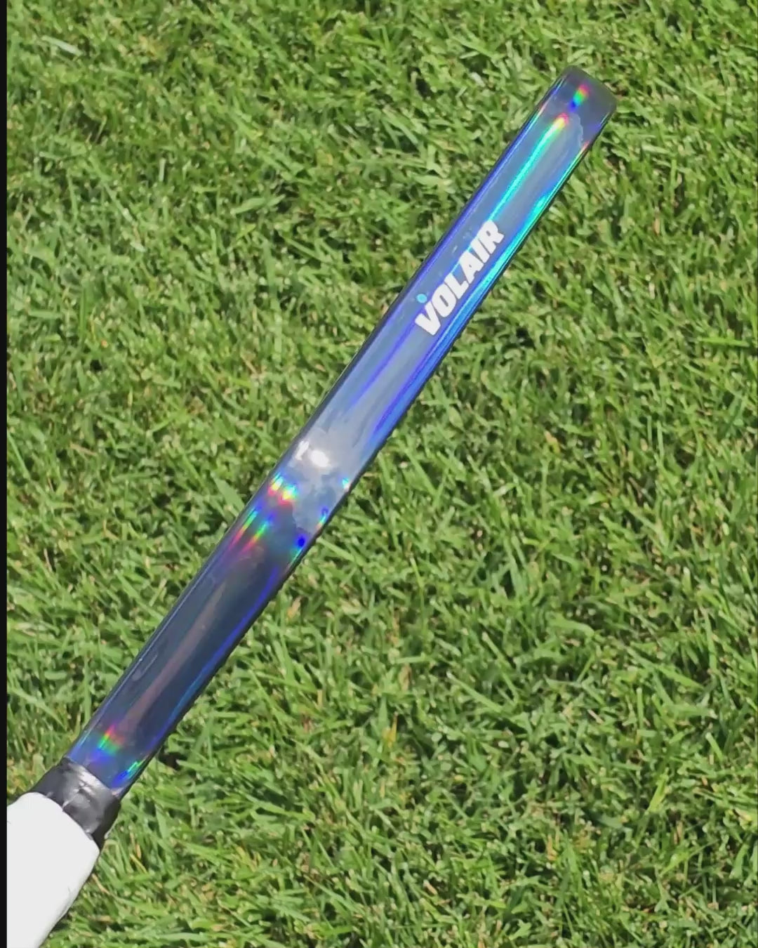 Video of paddle with clear hologram edge tape